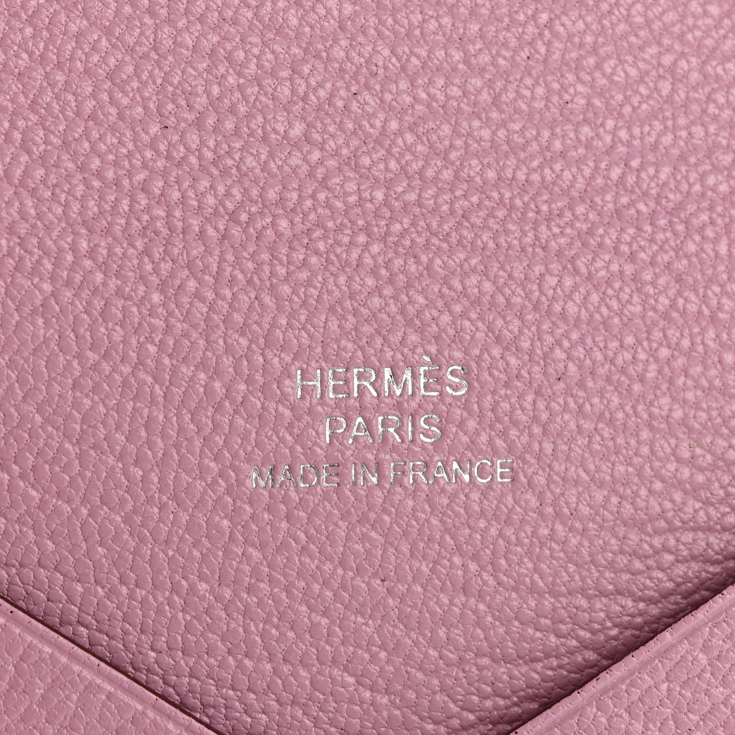 Hermes Chevre Mysore Calvi Card Case Mauve Sylvestre 6 of 9