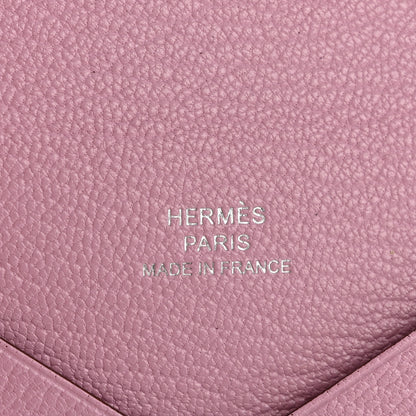 Hermes Chevre Mysore Calvi Card Case Mauve Sylvestre 6 of 9
