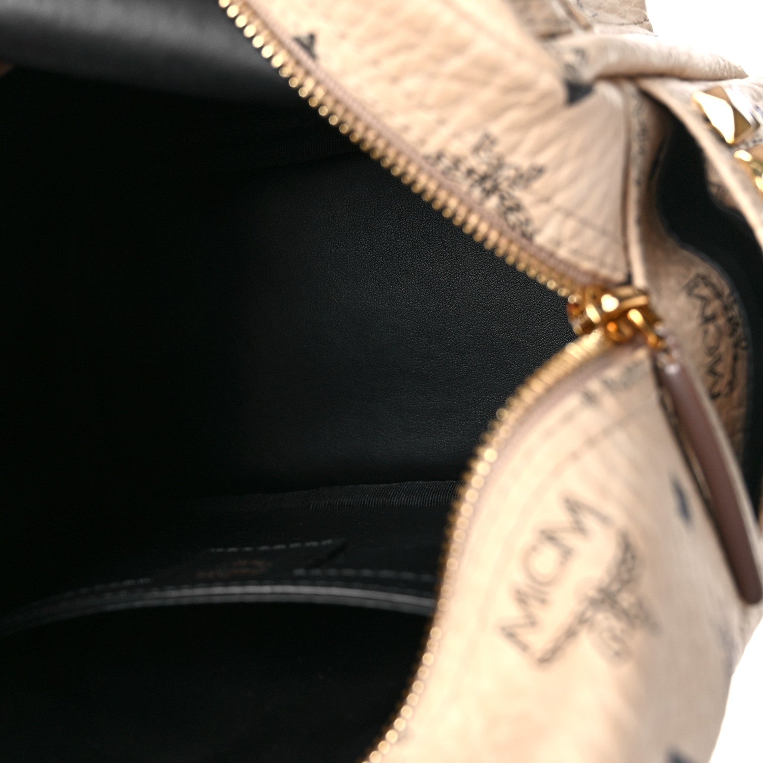 MCM Visetos Side Stud Mini Stark Backpack Beige 5 of 8