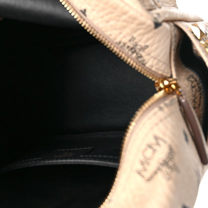 MCM Visetos Side Stud Mini Stark Backpack Beige 5 of 8