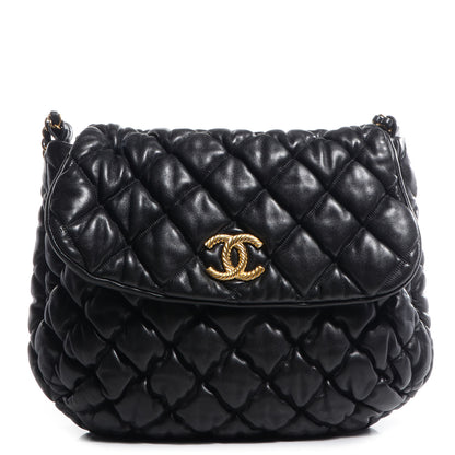 Chanel Lambskin Bubble Quilt Flap Black 1 of 7