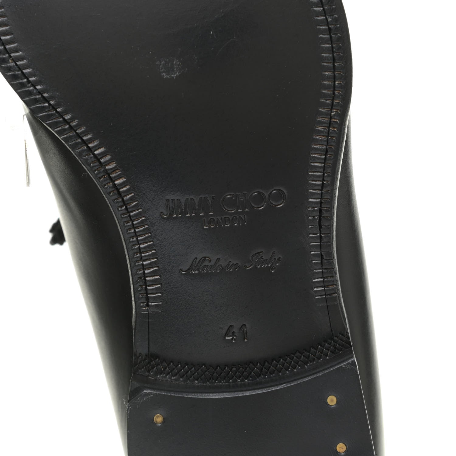 Jimmy Choo Nappa Mens Foxley Tassel Loafers 41 Black 8 of 10