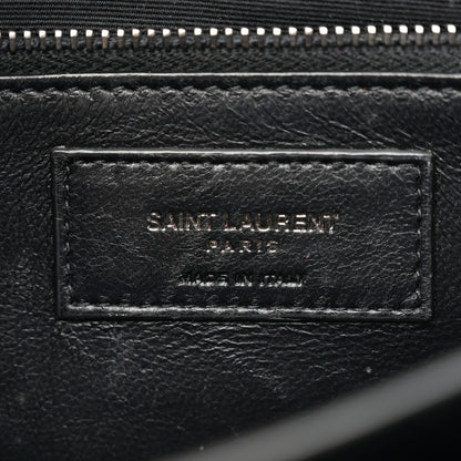 Saint Laurent Grain De Poudre Monogram Cassandra Clasp Bag Black 7 of 15