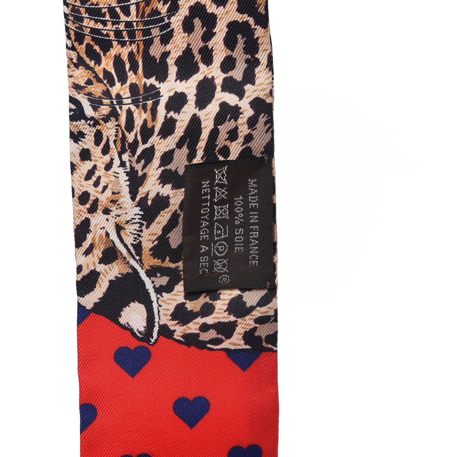 Hermes Silk Jungle Love Love Twilly Rouge Marine Fauve 3 of 4