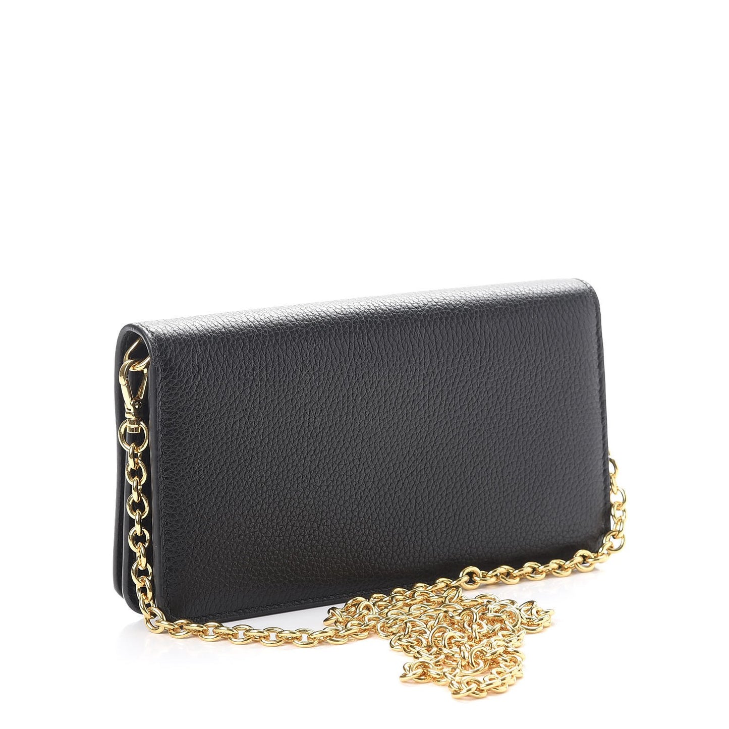 Vitello Daino Mini Chain Bag Nero Black