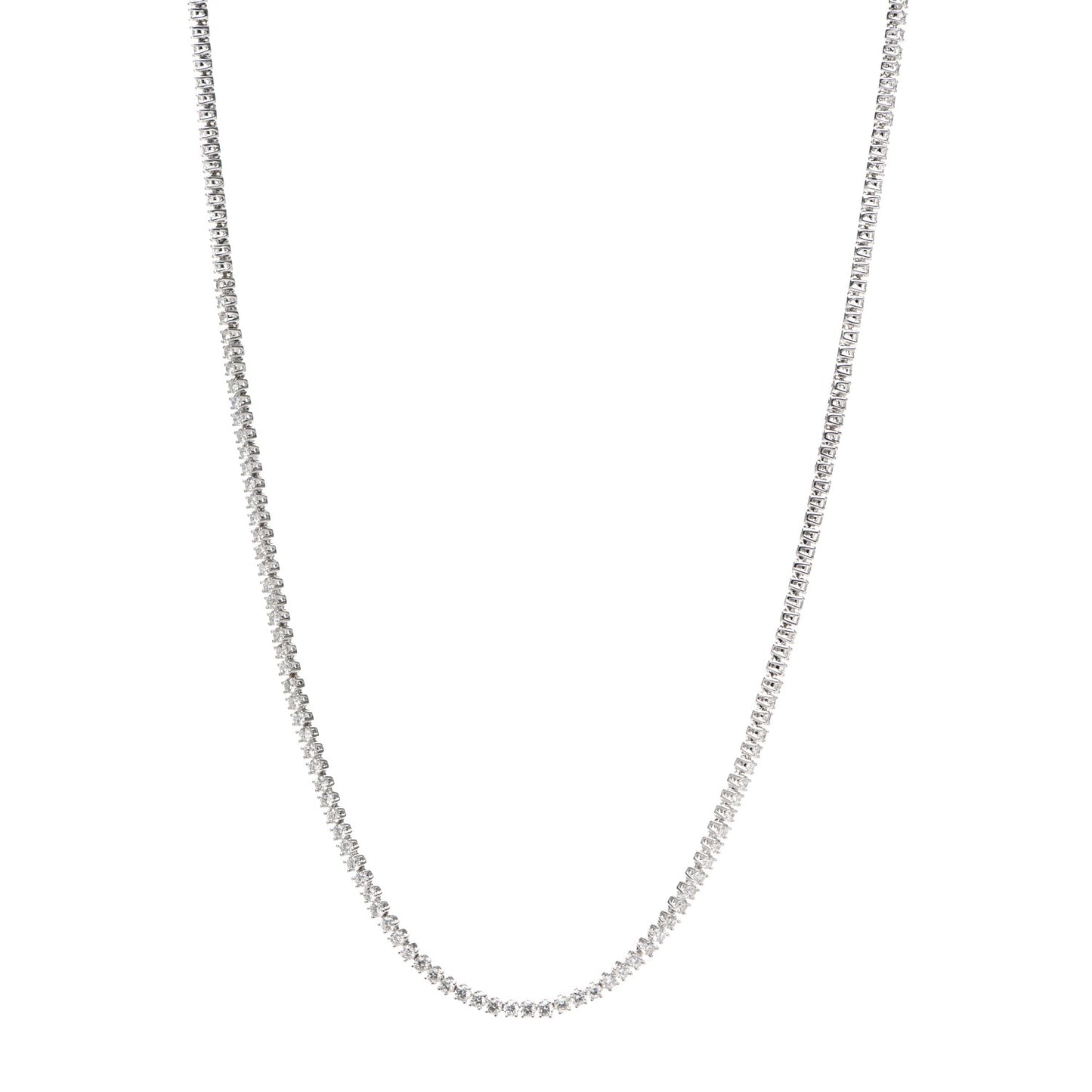18K White Gold Diamond Hepburn Choker Necklace