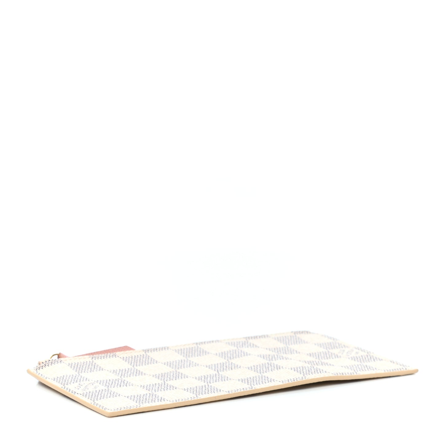 Damier Azur Felicie Chain Wallet Zippered Insert Rose Ballerine