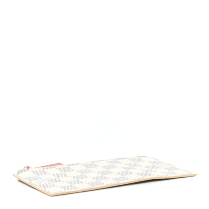 Louis Vuitton Damier Azur Felicie Chain Wallet Zippered Insert Rose Ballerine 4 of 6