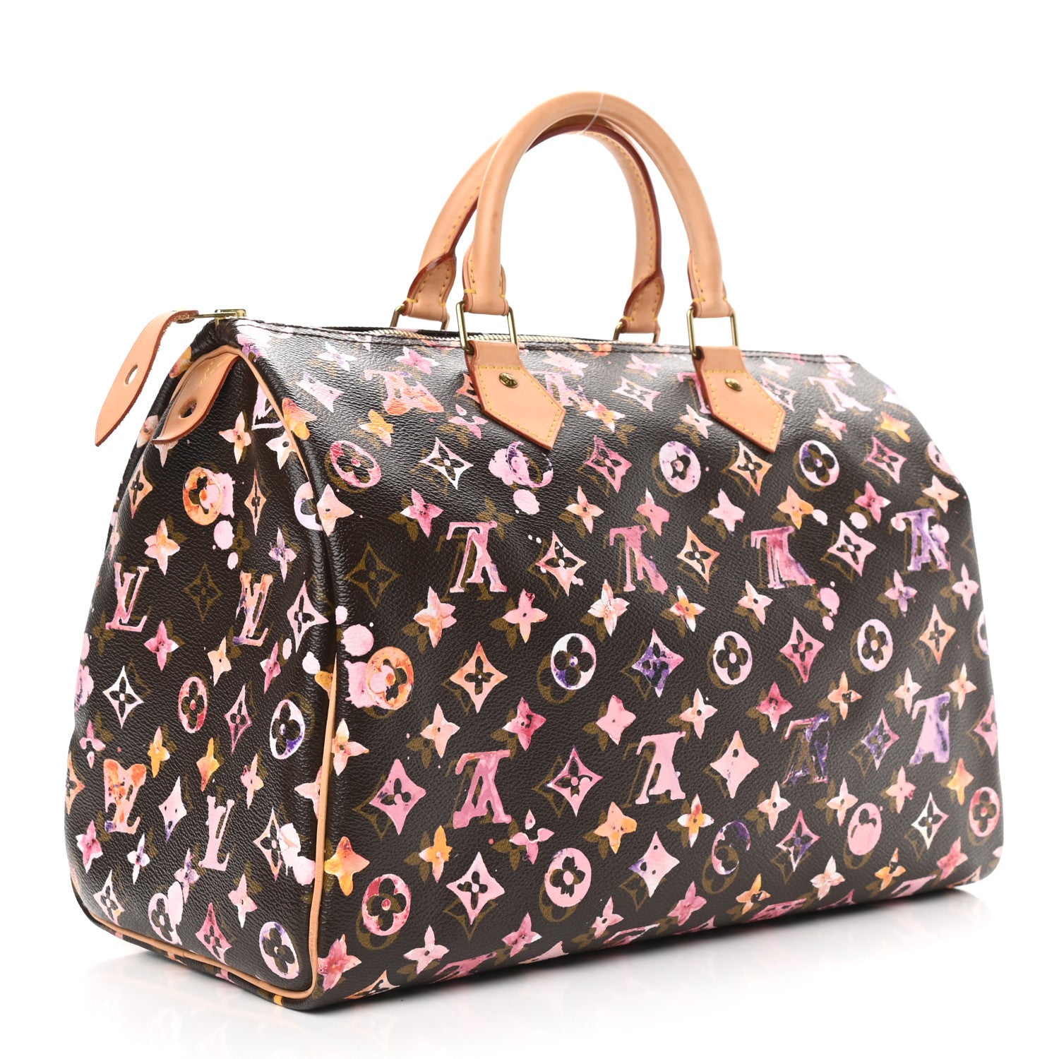 Louis Vuitton Watercolor Aquarelle Speedy 35 Brown 3 of 9