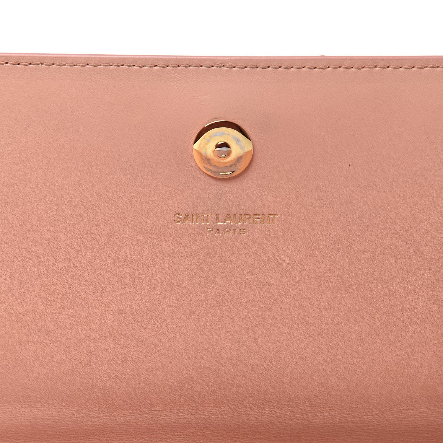 Saint Laurent Grain De Poudre Classic Monogram Cassandre Clutch Blush 7 of 9