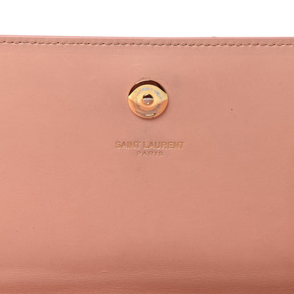 Saint Laurent Grain De Poudre Classic Monogram Cassandre Clutch Blush 7 of 9