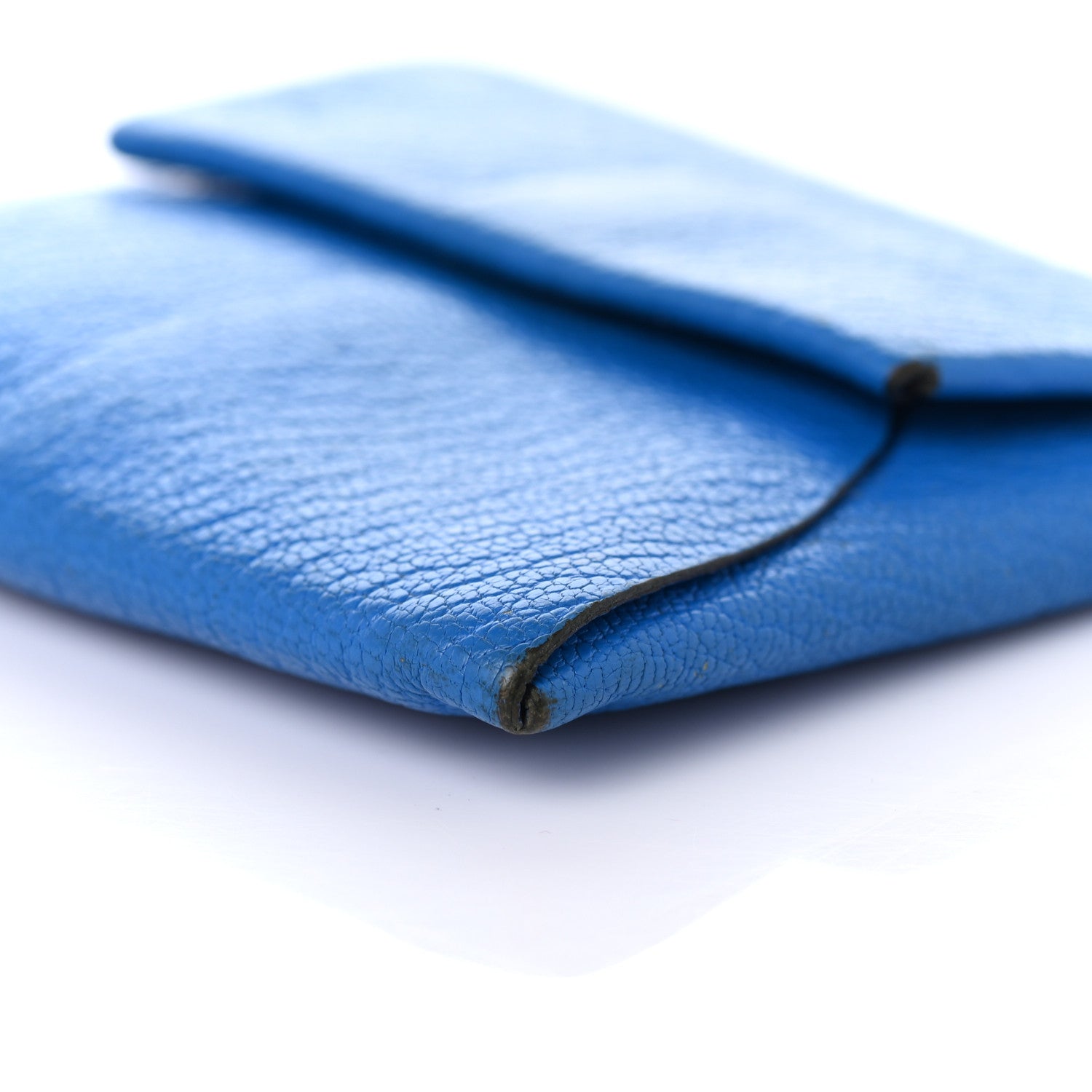 Hermes Chevre Mysore Bastia Coin Purse Bleu Hydra 9 of 13