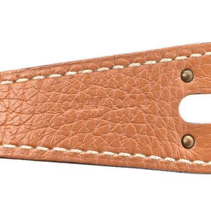 Hermes Taurillon Clemence Lindy 26 Gold 7 of 18