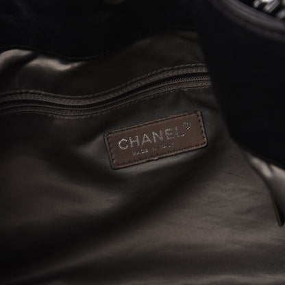 Chanel Calfskin Modern Chain Rhodoid Hobo Black 8 of 11