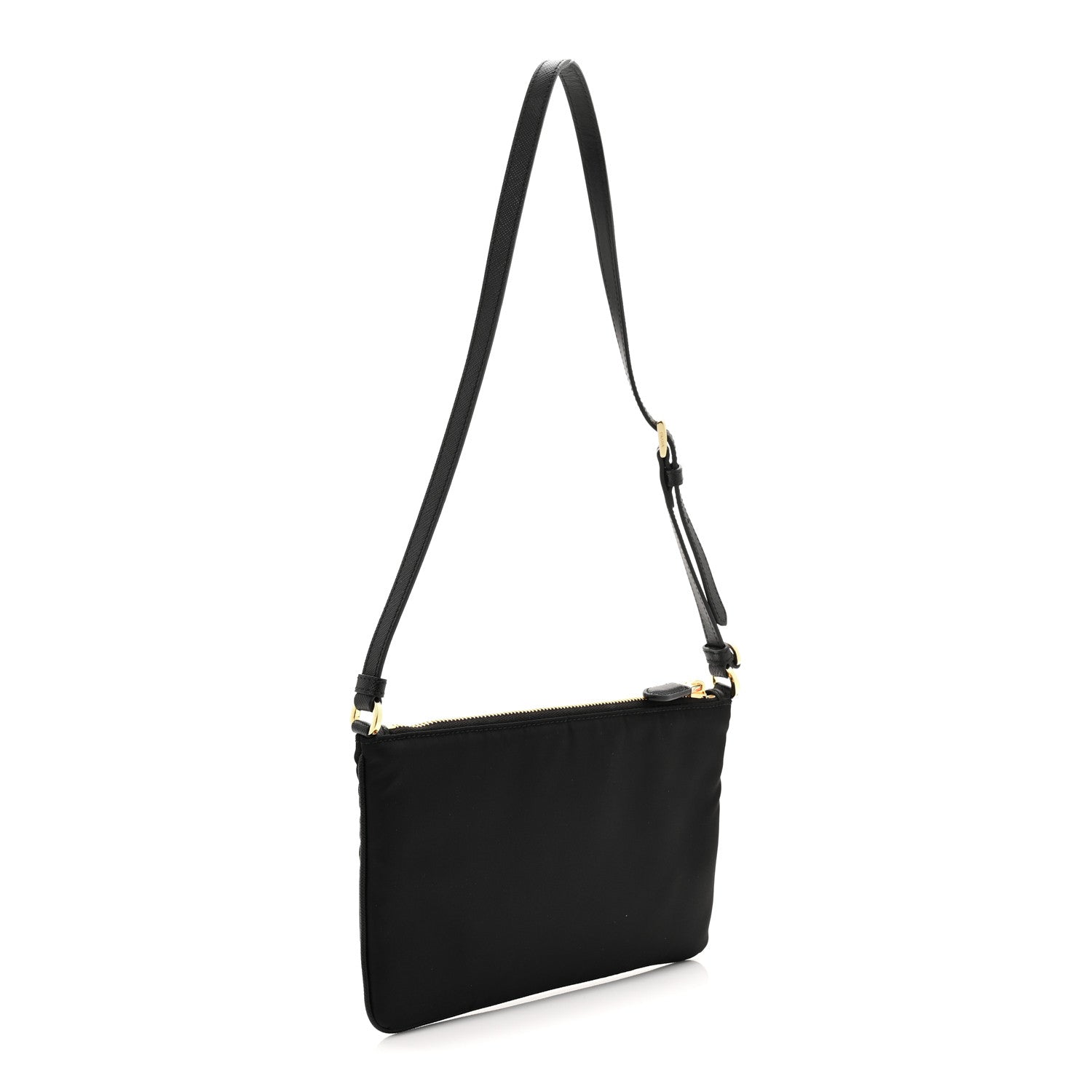 Prada Re-Nylon Saffiano Pouch Black 3 of 11
