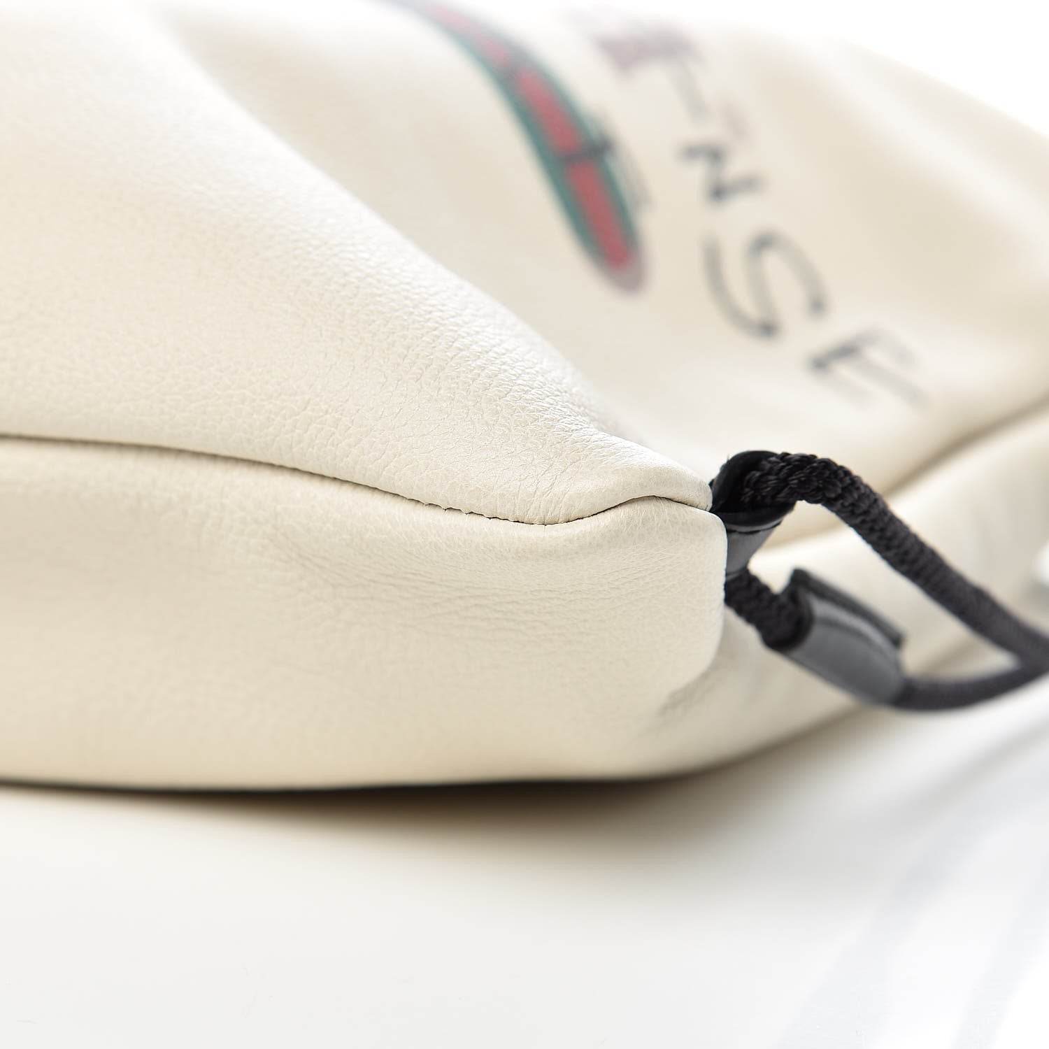 Gucci Calfskin Coco Capitan Logo Drawstring Backpack Mystic White 9 of 10