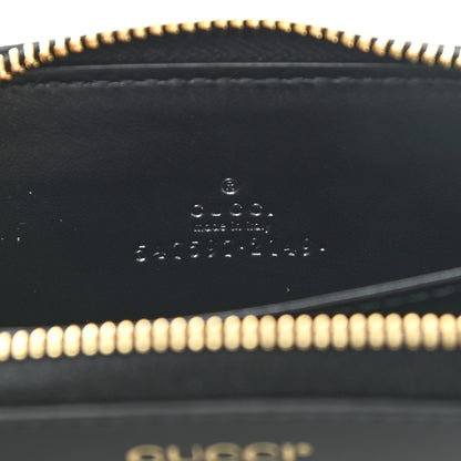 Gucci Plutone Calfskin Logo Zip Around Card Case Black 6 of 9