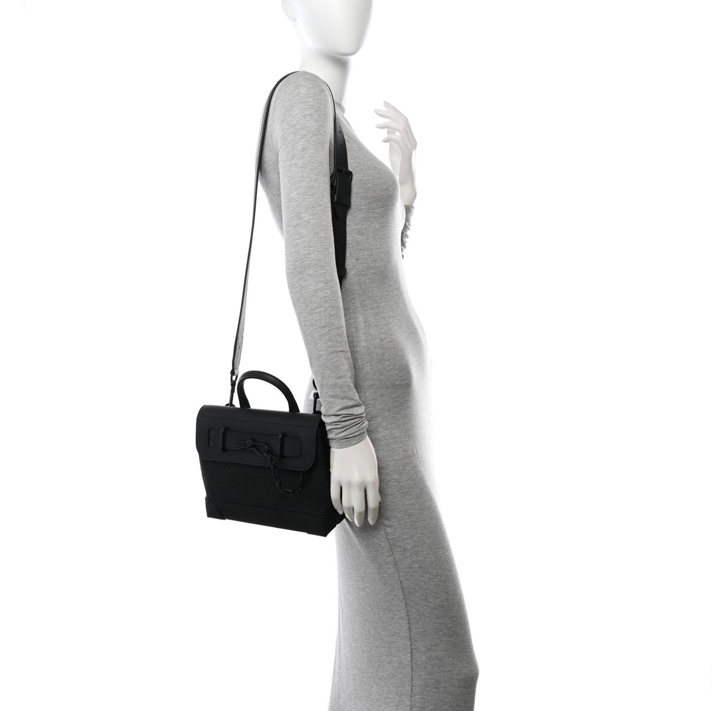 Taurillon Monogram Steamer PM NM Black