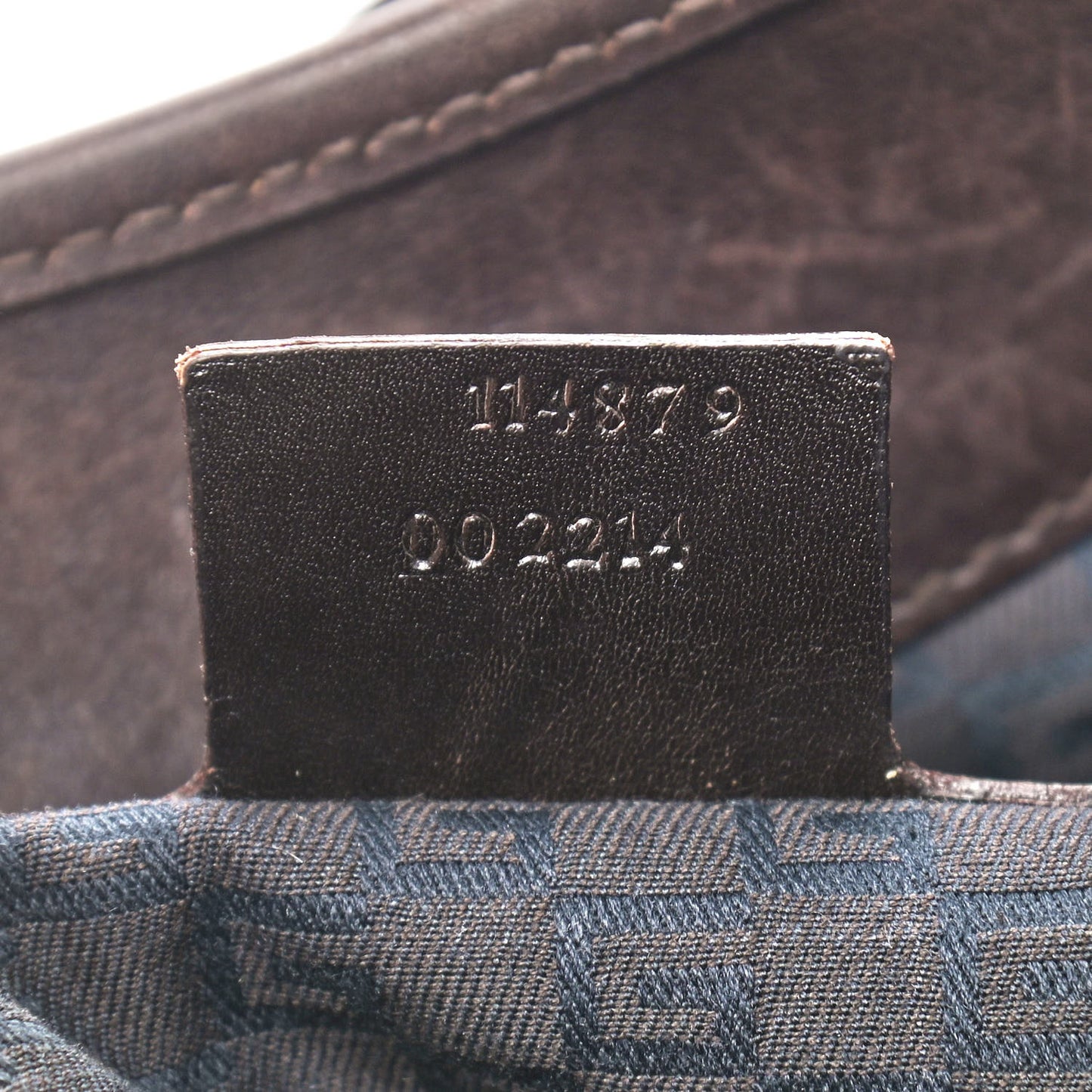 Canvas Web GG Shoulder Bag Brown