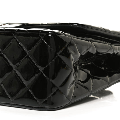 Chanel Patent Quilted Jumbo Double Flap Black 10 of 10