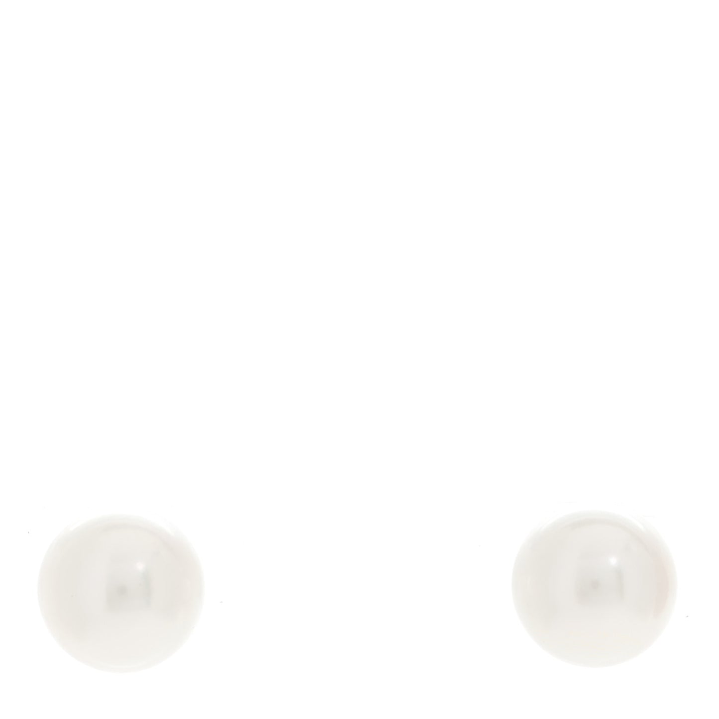 18K White Gold Akoya Pearl 7-7.5mm Stud Earrings