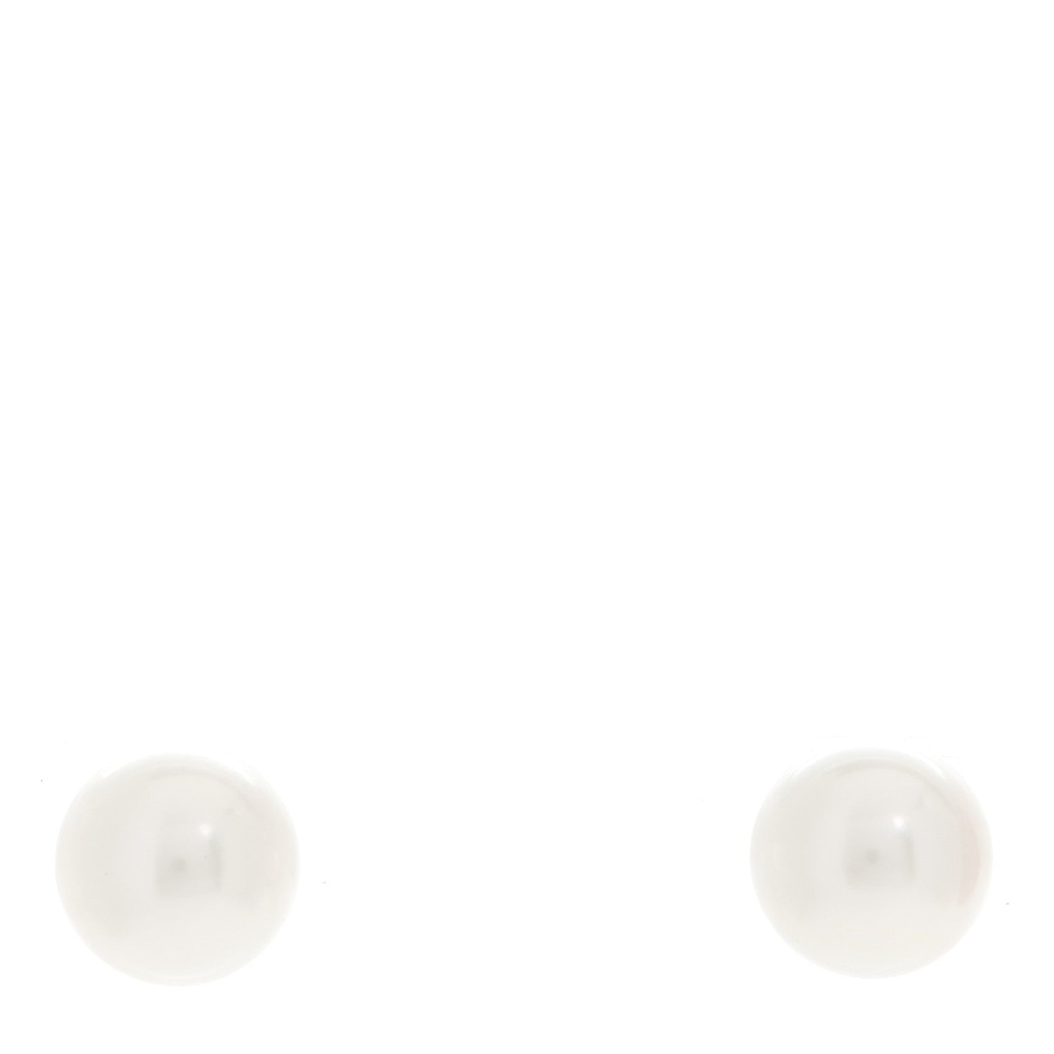 Mikimoto 18K White Gold Akoya Pearl 7-7.5mm Stud Earrings 1 of 5
