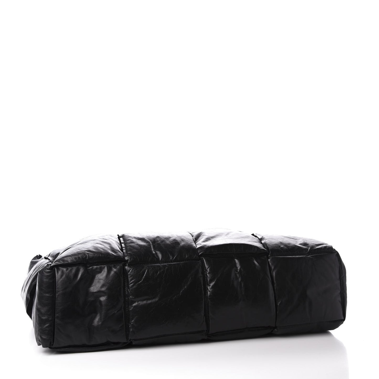Calfskin Maxi Intrecciato BV Squash Tote Black