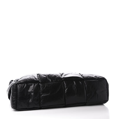 Bottega Veneta Calfskin Maxi Intrecciato BV Squash Tote Black 3 of 8