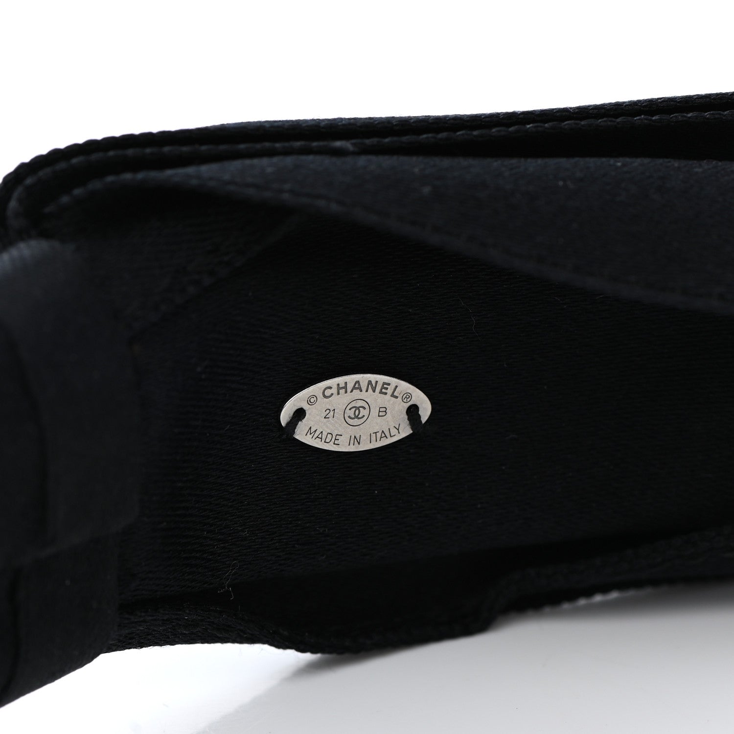 Chanel Silk CC Headband Black 3 of 4