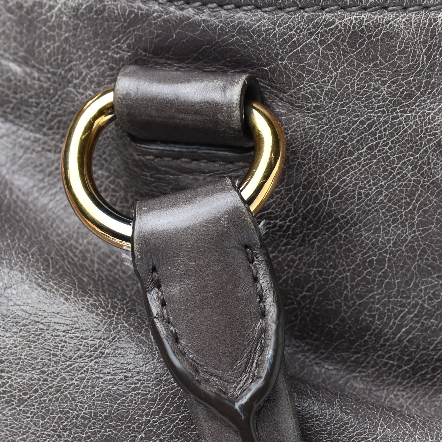 Prada Vitello Shine Top Handle Bag Fumo 19 of 25