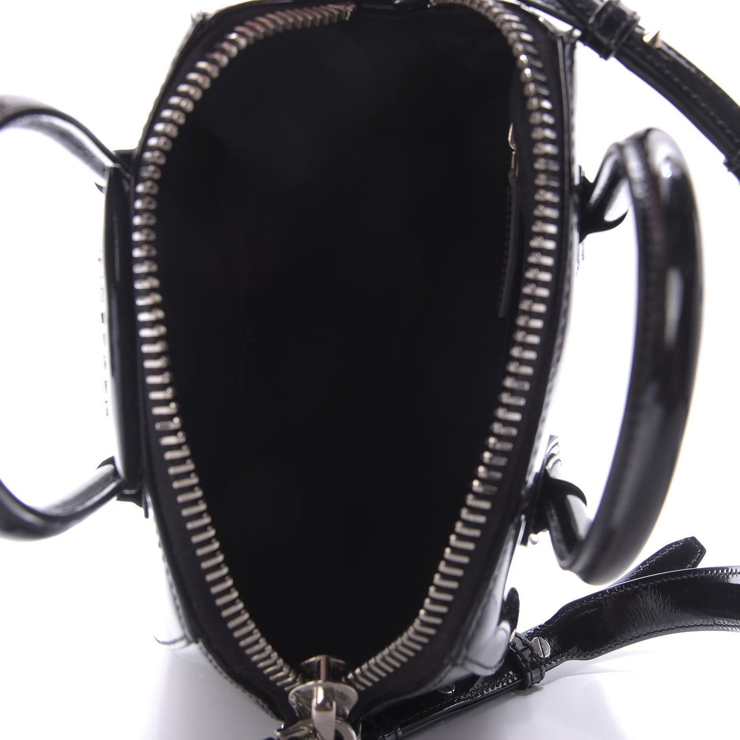 Patent Calfskin Mini Antigona Black