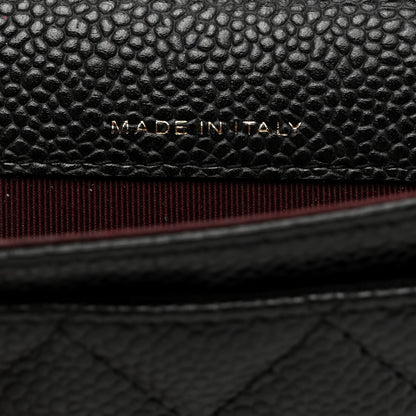 Chanel Caviar Quilted Flap Card Holder Wallet Black 7 of 7