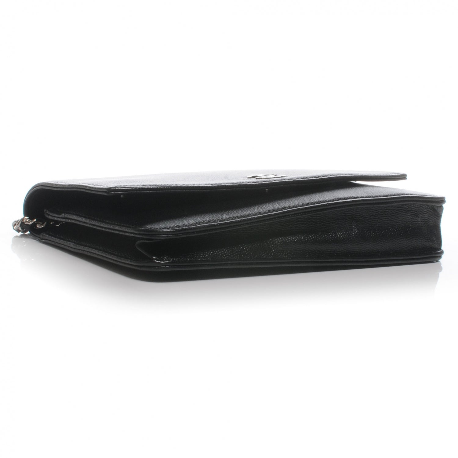 Chanel Caviar CC Wallet on Chain Black 4 of 7