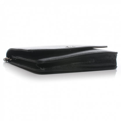 Chanel Caviar CC Wallet on Chain Black 4 of 7