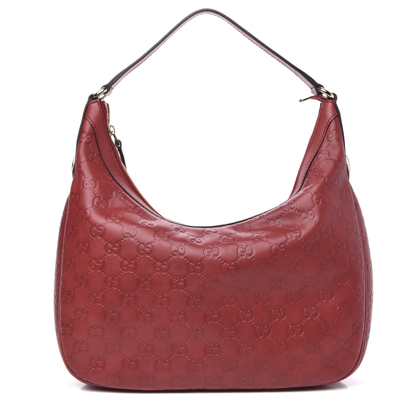 Guccissima Small Charmy Hobo Red