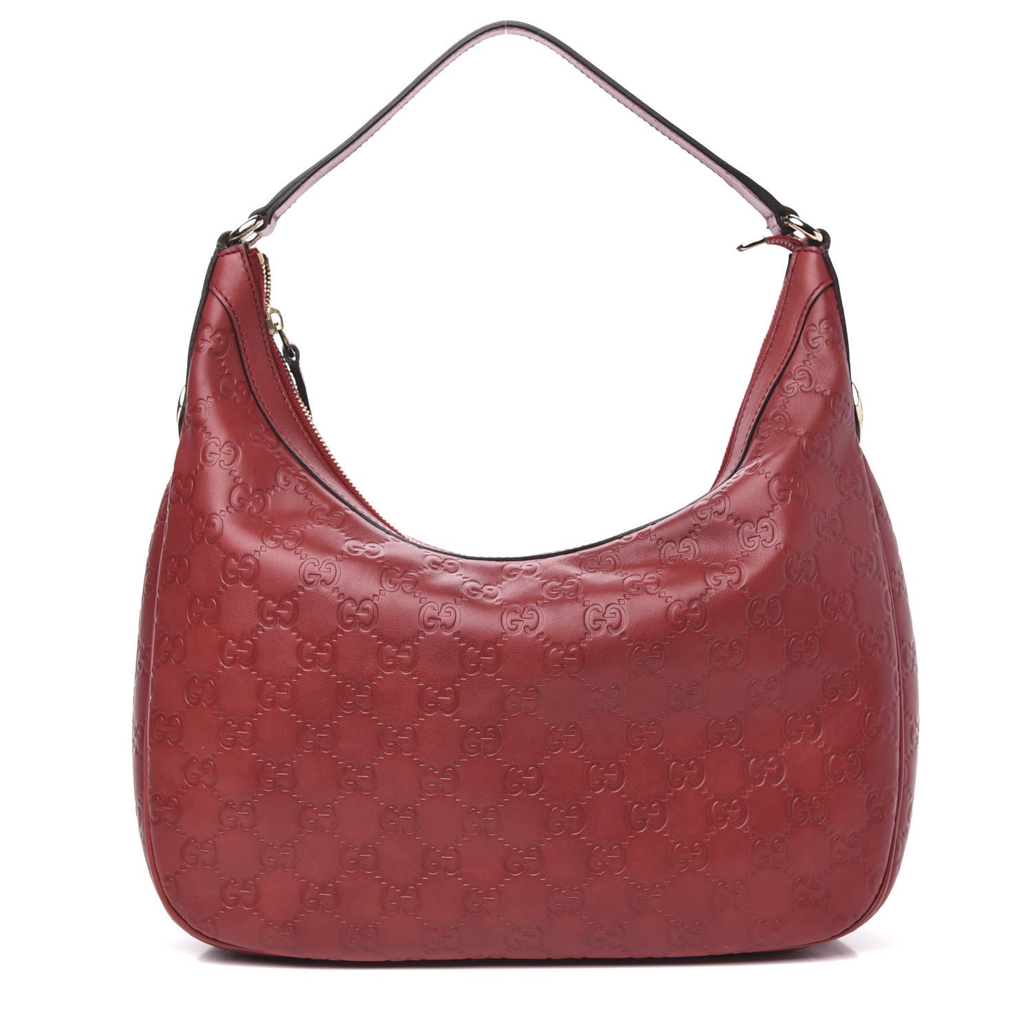 Gucci Guccissima Small Charmy Hobo Red 1 of 10