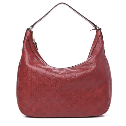 Gucci Guccissima Small Charmy Hobo Red 1 of 10