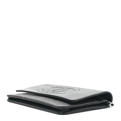 Chanel Caviar Timeless CC Wallet On Chain WOC Black 10 of 12