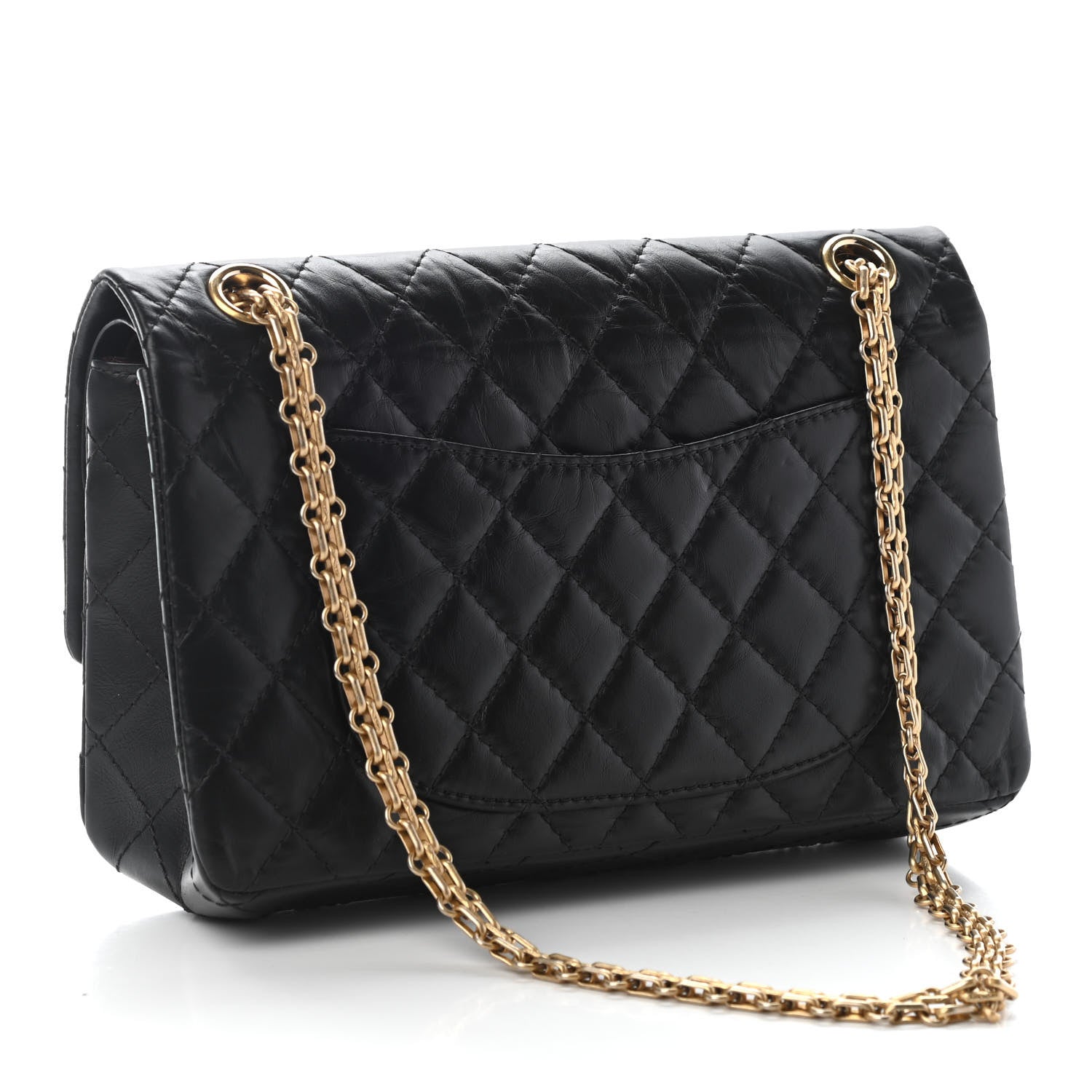 Chanel Aged Calfskin Quilted 2.55 Reissue 225 Flap Black 3 of 9
