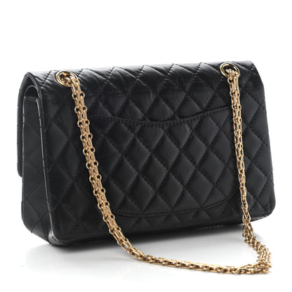 Chanel Aged Calfskin Quilted 2.55 Reissue 225 Flap Black 3 of 9
