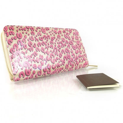 Louis Vuitton Leopard Zippy Wallet Coral White 8 of 8