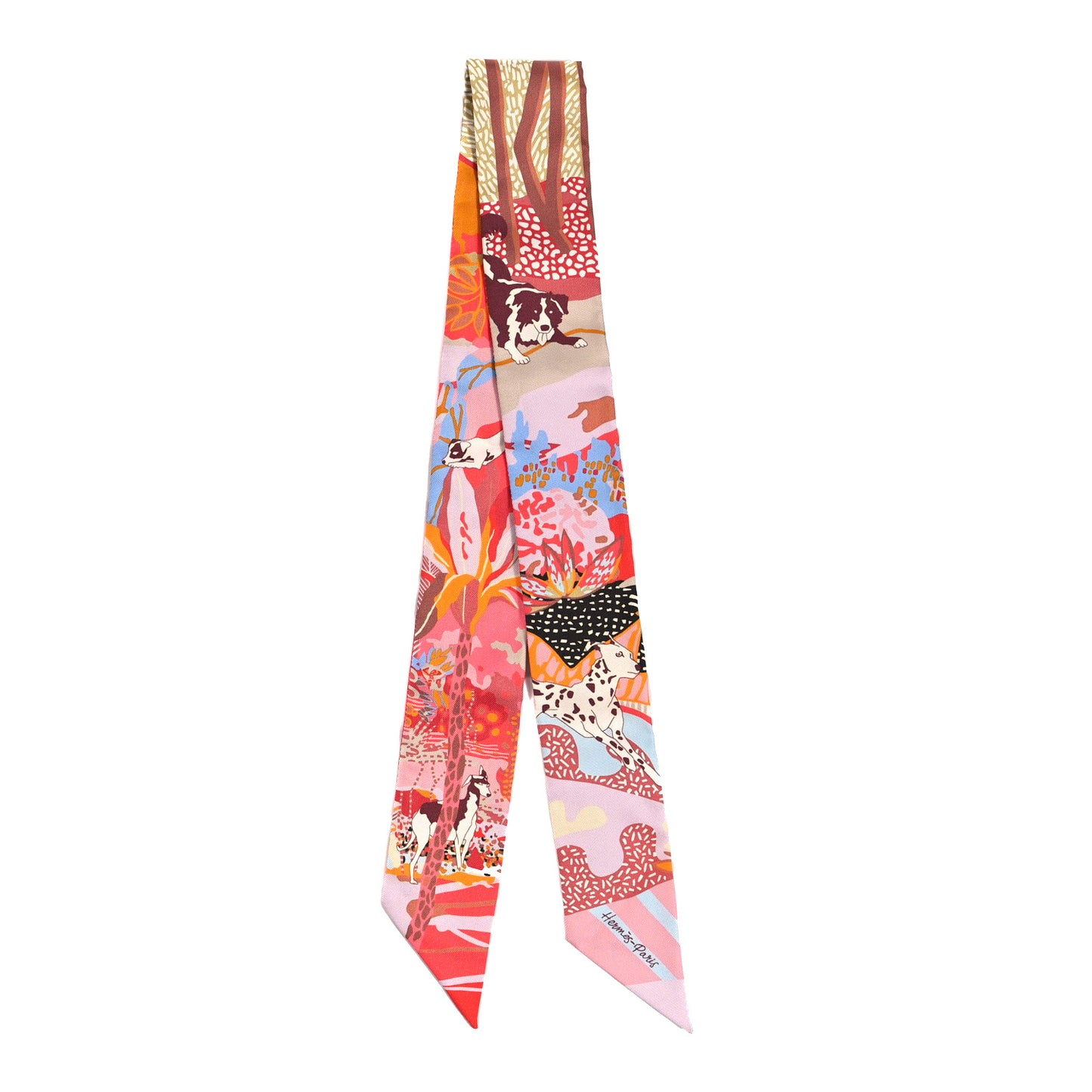 Silk En Liberte Twilly Rose Bleu Rouge