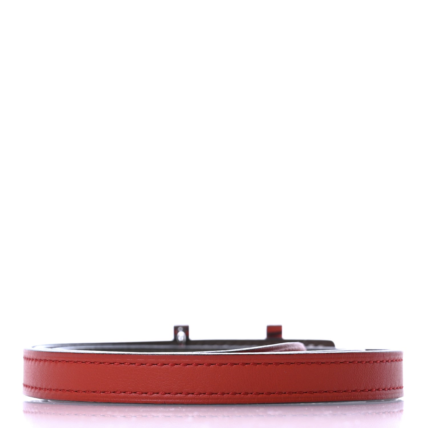 Hermes Swift Epsom 13mm Focus Belt 75 Rouge De Coeur Etoupe 2 of 4