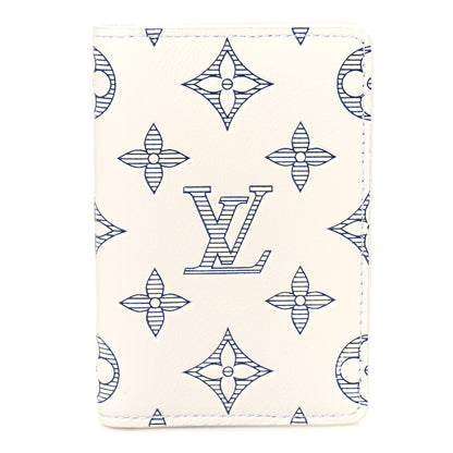 Louis Vuitton Calfskin Monogram Shadow Pocket Organizer White 1 of 6