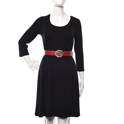 Gucci Guccissima Signature Interlocking G 40mm Belt 95 38 Hibiscus Red 2 of 9