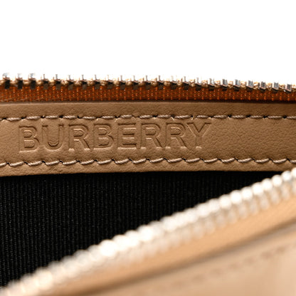 Burberry Calfskin London England Print Logo Card Holder Beige 6 of 6