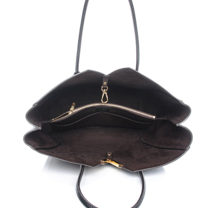 Louis Vuitton Calfskin Monogram Kimono Tote Black 5 of 7