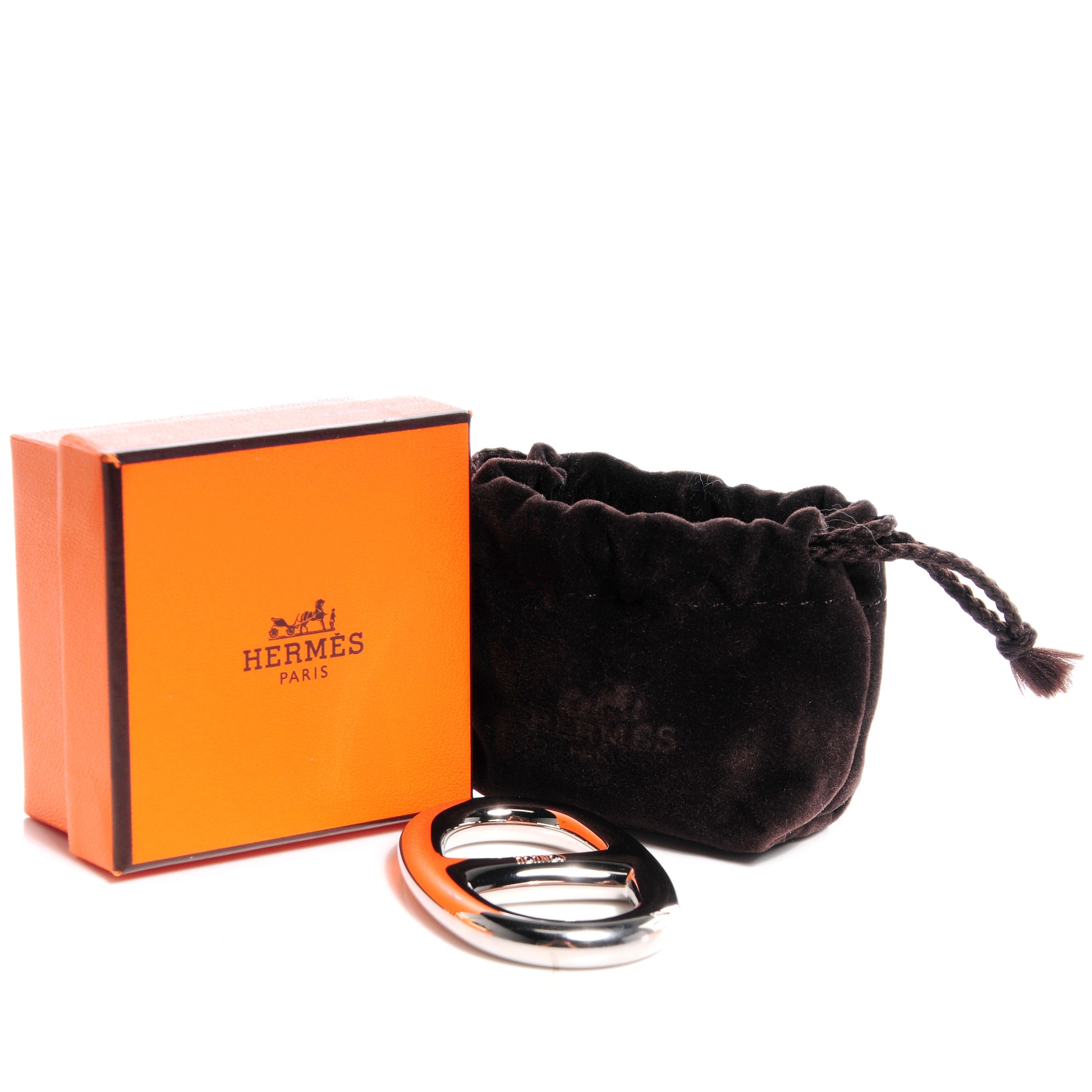 Hermes Palladium Chaine D'Ancre Scarf Ring 5 of 5