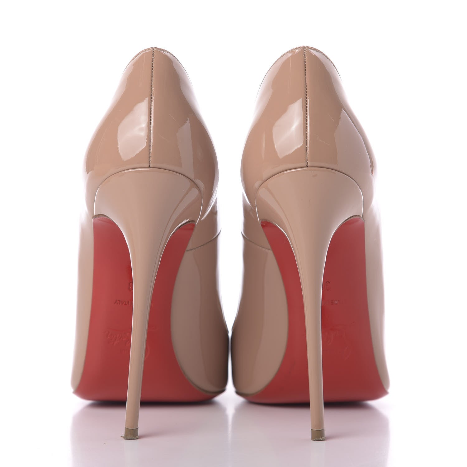 Christian Louboutin Patent So Kate 120 Pumps 38 Nude 10 of 11