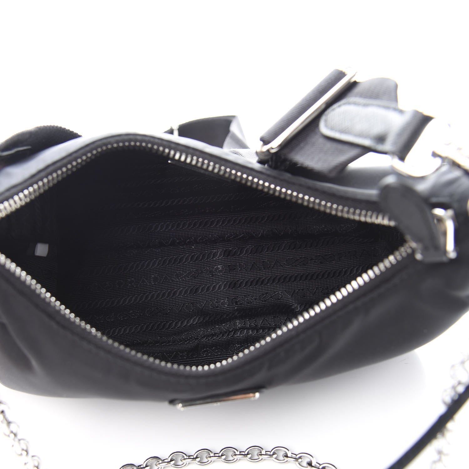 Prada Nylon Re-Edition 2005 Shoulder Bag Black 4 of 12